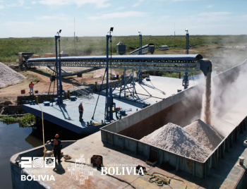 ASP-B exporta 2.675 toneladas de yeso a Paraguay por Puerto Busch