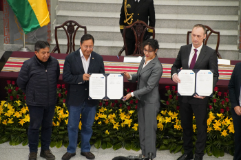 YLB y empresa rusa firman convenio para emplazar en Uyuni una Planta Piloto de ELD con capacidad de 14.000 t