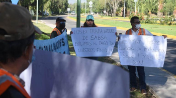 Extrabajadores de Sabsa están un año sin recibir finiquitos y protestan