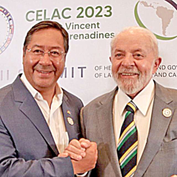 Arce promueve con Lula inversiones en planes de gas y litio
