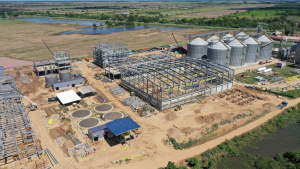 Construcción de la Planta de transformación de soya en San Julián llega al 80% de avance