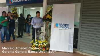 Banco Unión inaugura nueva Agencia en Satélite Norte del municipio de Warnes