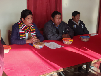 Emapa y la alcaldía de Challapata firman convenio para proveer productos para la canasta escolar