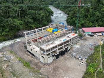 Al 82% de avance llegó la construcción de la hidroeléctrica Ivirizu en Cochabamba