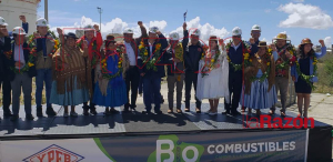 Arce anuncia la construcción de una planta de biodiésel en Senkata