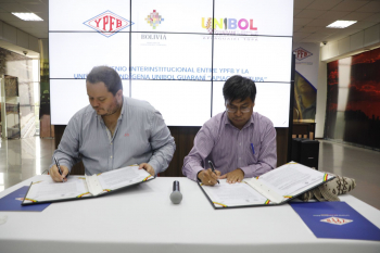 YPFB brinda pasantías y trabajo dirigido a estudiantes indígenas de la Unibol