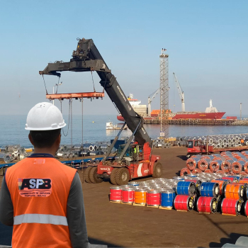 La ASP-B batió récord con el movimiento de 1.548 toneladas de carga en menos de 24 horas