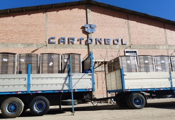 Cartonbol comienza a exportar empaques a Chile por un valor de Bs 3,9 millones