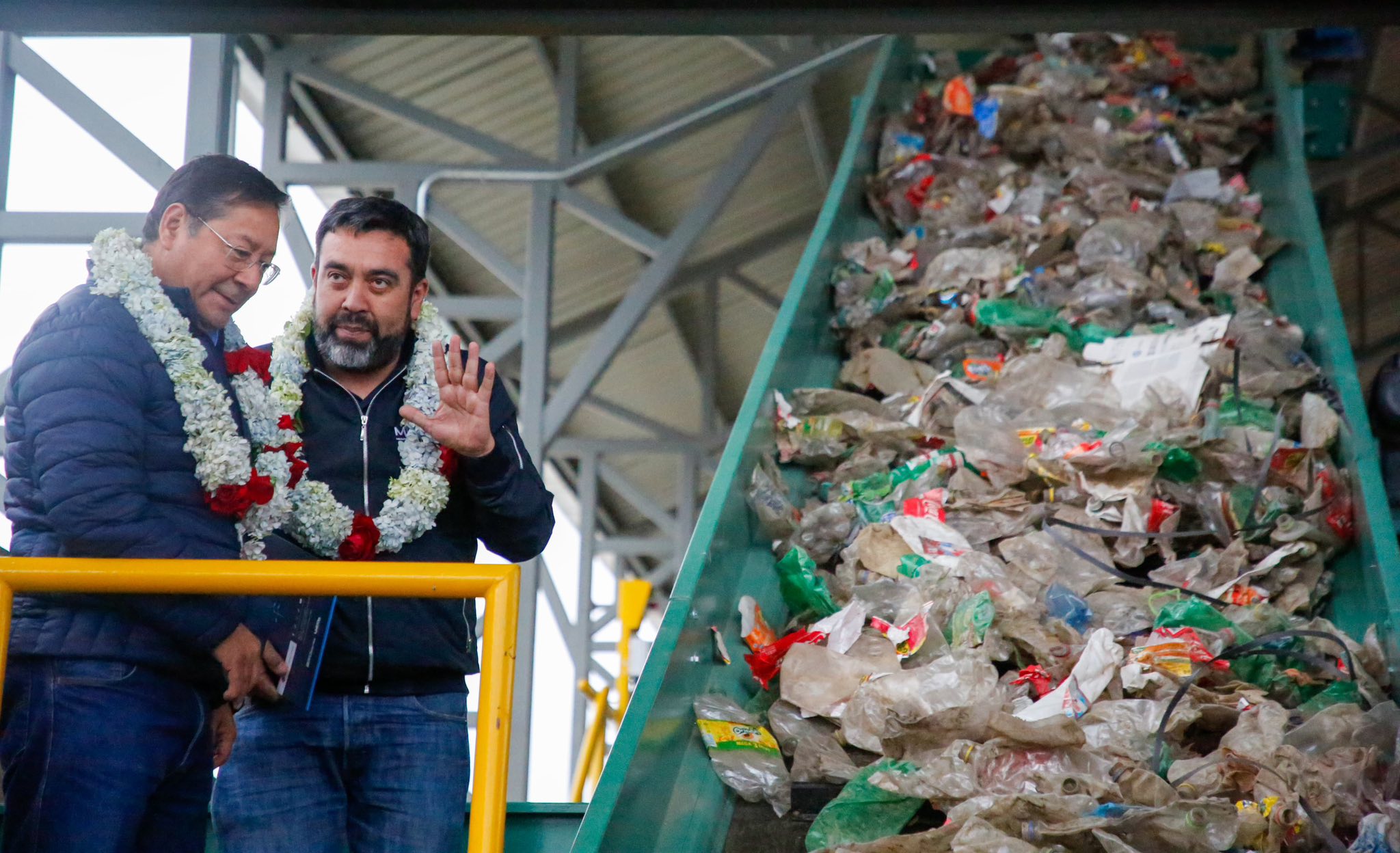 Arce destaca como obra pionera en el país el Complejo de Aprovechamiento de Residuos Sólidos en El Alto